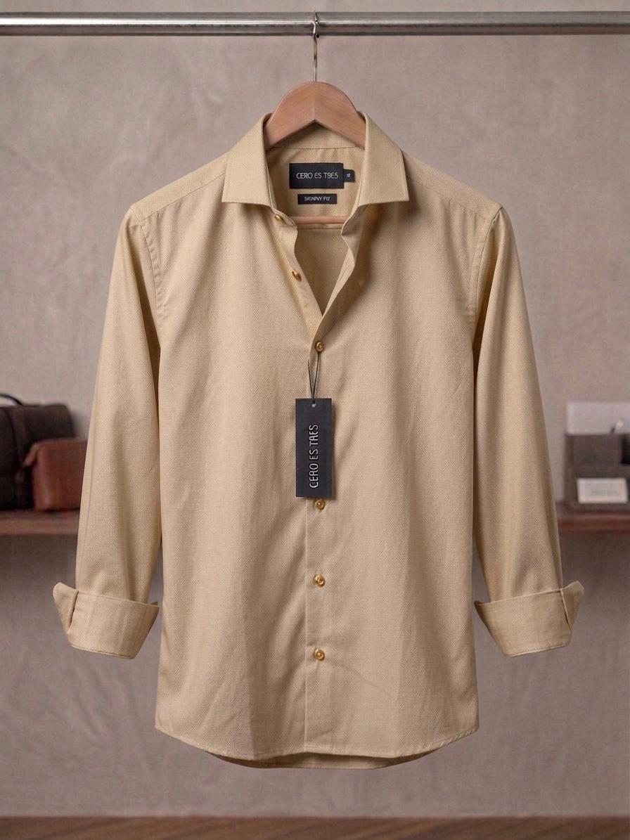 6533SKSPCA - CAMISA CHARDONNAY CAMEL